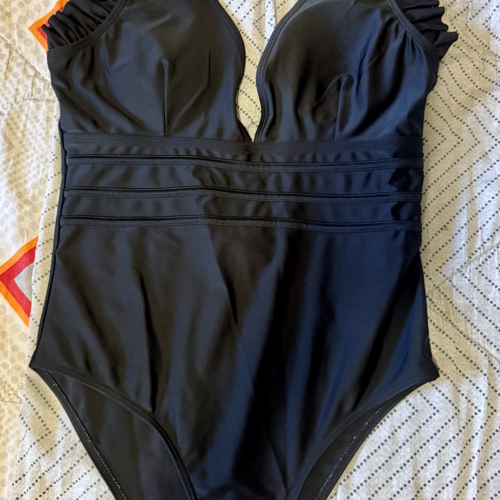 Black One Piece Swimsuit